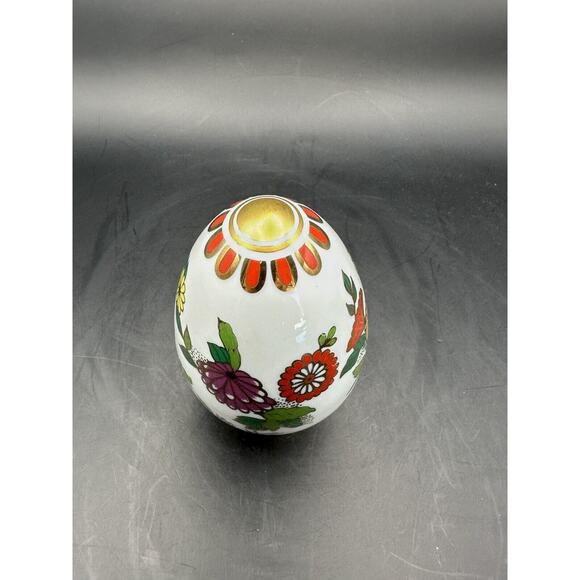 Vintage 1988 Franklin Mint Collectors Treasury of Eggs Satsuma Porcelain Stand - Picture 6 of 8